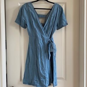 Denim Wrap Dress